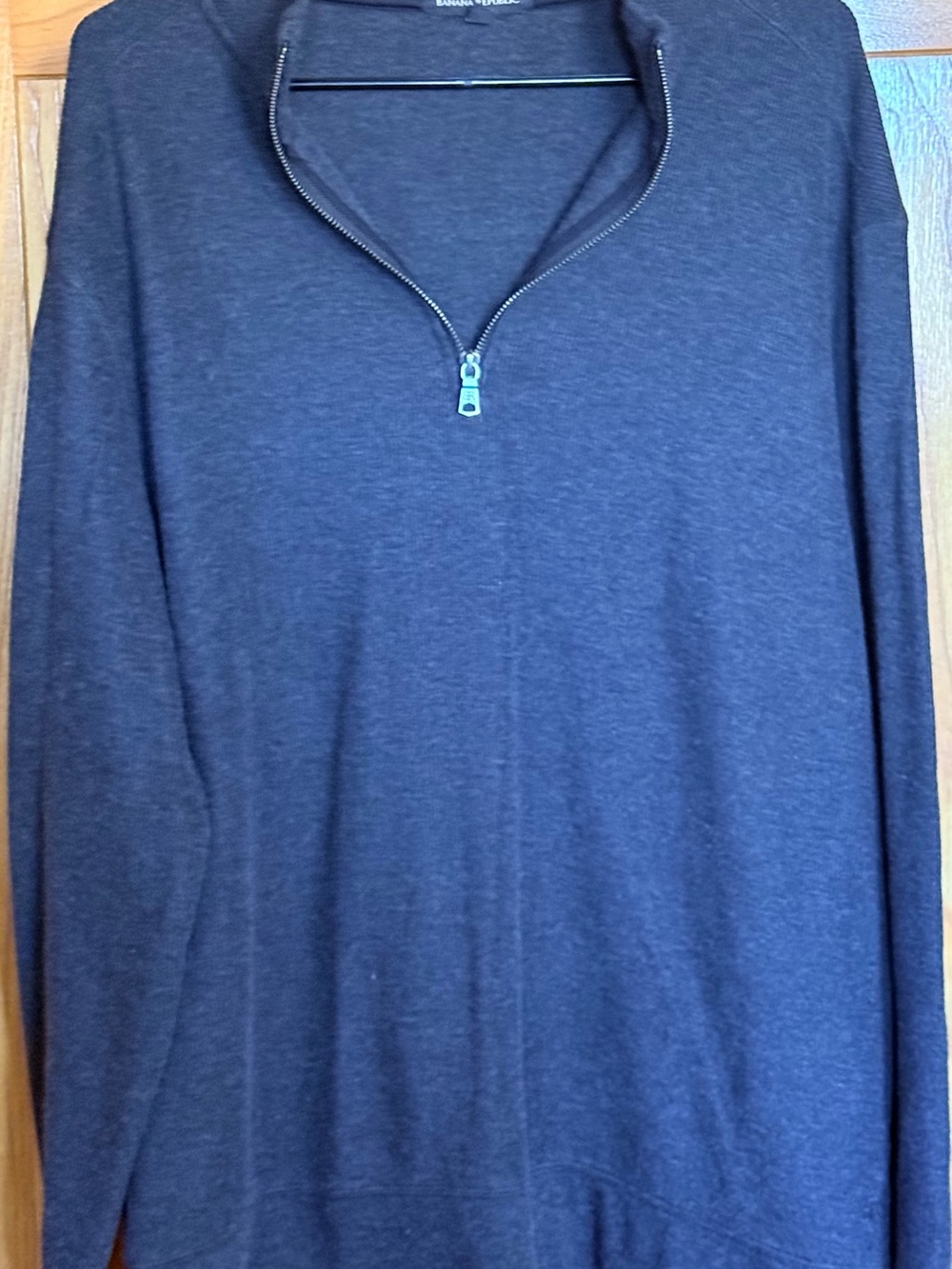 Banana Republic Men's Dark Gray Half-Zip Sweater Size XL